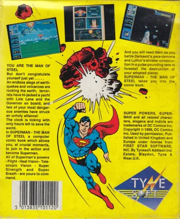 Superman - The Man of Steel_Disk1 box cover back